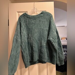 SO Cozy Green/Blue Sweater
